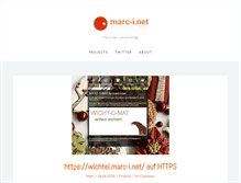 Tablet Screenshot of marc-i.net